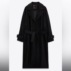 Zara Belted Wool Coat